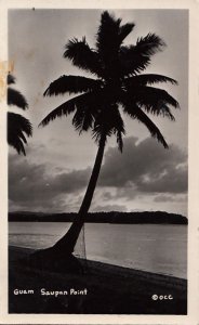 Postcard RPPC Saupan Point Guam