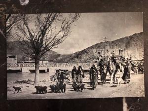 Mint Afghanistan RPPC Postcard Nomads Marching Through Kabul To Summer B