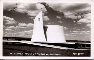 Brazil Brasilia Capela Do Palacio Da Alvorada Vintage RPPC C061