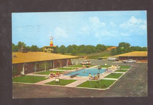 OZARK ALABAMA HOLIDAY INN MOTEL SWIMMING POOL VINTAGE ADVERTISING POSTCARD