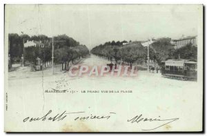 Old Postcard Marseille Prado View Of The Beach