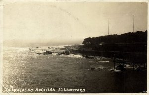 chile, VALPARAISO, Avenida Altamirano (1930s) RPPC Postcard