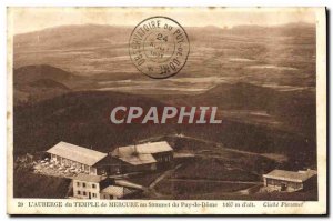 Old Postcard L & # 39auberge Mercury temple atop the Puy de Dome