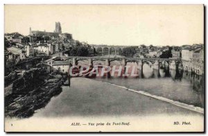 Old Postcard Albi Vue Prize du Pont Neuf