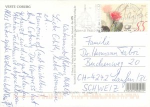 Postcard Europe Germany Veste Coburg multi view clocktower 