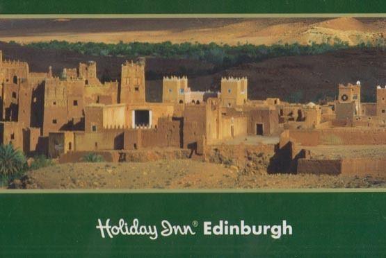 Holiday Inn Hotel Advertising Edinburgh Postcard