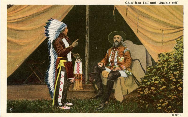 Famous People - Buffalo Bill and Chief Iron Tail   