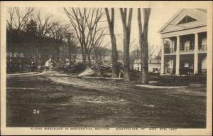 Montpelier VT 1927 Flood Damage VINTAGE EXC COND Postcard #16