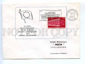 417992 FRANCE 1969 year EUROPA CEPT 20 years COVER