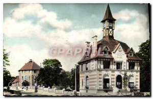 Old Postcard Saint Andre de L'Eure The Mayor and Schools