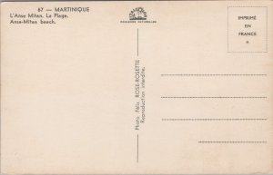 Martinique Les Trois-Îlets Anse-Mitan Beach Vintage Postcard C195