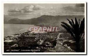 Postcard Old Mondello Panorama Del Porto