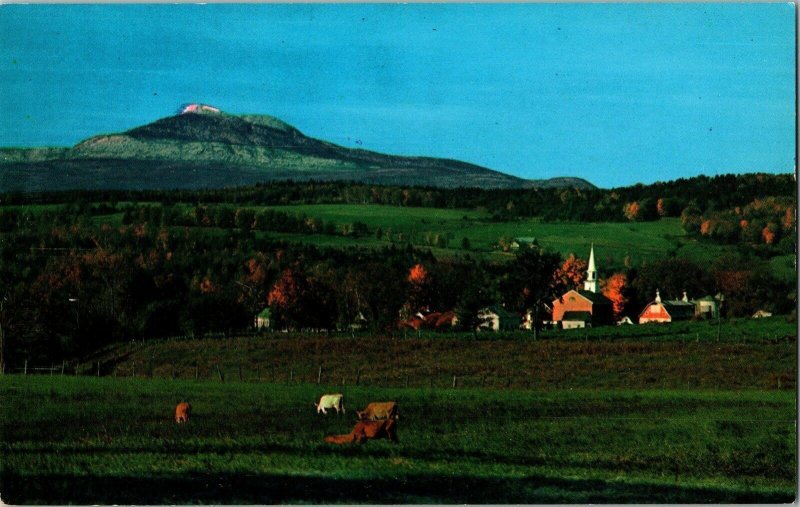 Camels Hump Vermont Snow Crown Don Sieburg New London NH Summit Vintage Postcard 