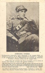 Italian soldier and patriot irredentist Damiano Chiesa Rovereto Italy 1921 