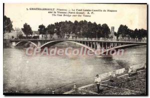 Old Postcard Chatellerault Point Louis Camille