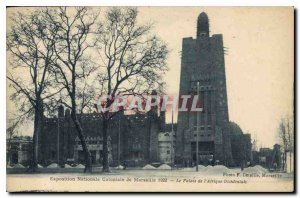 Postcard Old National Exposition Coloniale Marseille 1992 The Palace of West ...