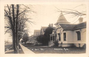 J42/ Osceola Nebraska RPPC Postcard c1910 A Resdience St Homes  159