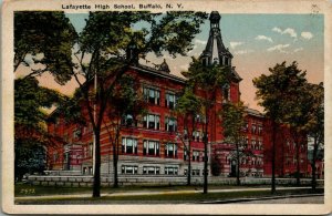 Buffalo New York~Lafayette High School~1920s Postcard