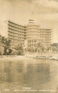 Postcard RPPC Acapulco Mexico 1940s Hotel Club De Pesca #1477 23-1998