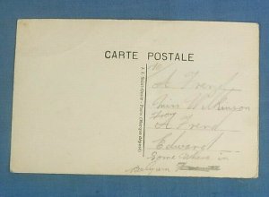 WW1 SILK EMBROIDERED POSTCARD  ENGLAND FOR EVER  (A1)