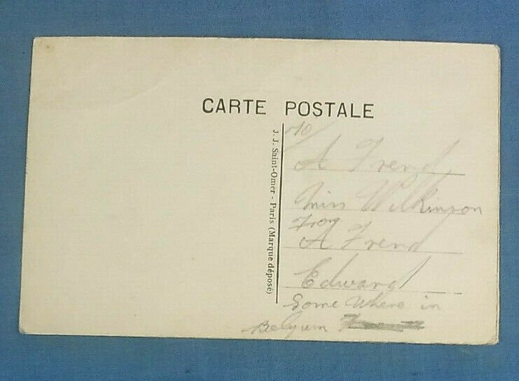 WW1 SILK EMBROIDERED POSTCARD  ENGLAND FOR EVER  (A1)