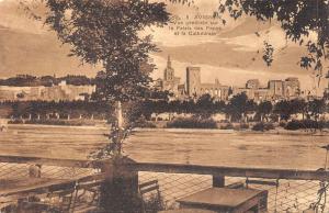 BF4443 avignon vue genrale sur le palais des papes france