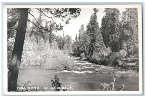 1951 View Of Yuba River On US Volcano California CA RPPC Photo Posted Postcard