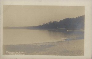 SHARON MASS MA Massapoag Lake RPPC Real Photo Postcard