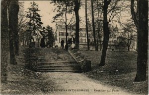 CPA VILLENEUVE St-GEORGES Escalier du Parc (65524)