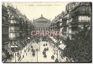 Old Postcard Paris Avenue L Opera