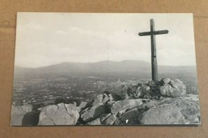 VINTAGE UNUSED POSTCARD  - SERRA CROSS, MT. RUBIDOUX, RIVERSIDE, CAL.