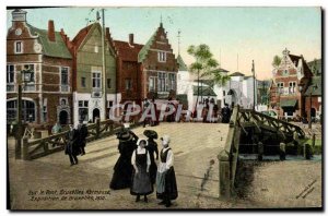 Old Postcard On Deck Brussels Brussels Kermesse 1910 Folklore Exhibition