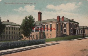 Postcard Westmoreland Hospital Greensburg PA