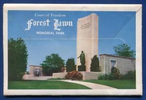 Forest Lawn Memorial Park Glendale California ca postcard folder