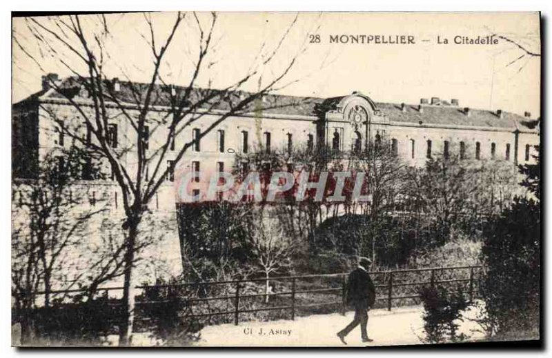 Old Postcard Montpellier The Citadel