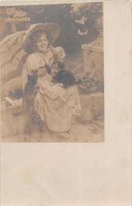 J52/ Springfield Massachusetts RPPC Postcard c10 Kibbe Chocholate Ad Girl 229