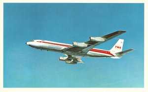 Postcard TWA Airline Air Transportation Airplane