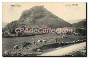 Old Postcard Auvergne La Roche Vendeix