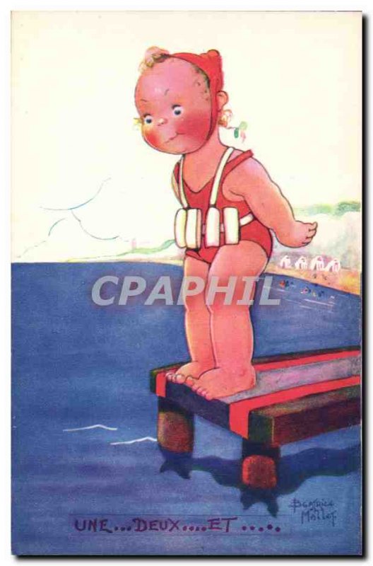 Old Postcard Fantasy Illustrator Child A Mallet and two