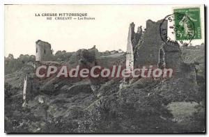 Carte Postale Ancienne Crozant Ruins