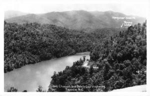 Tapoco North Carolina Lake Cheoah Gap Highway Real Photo Antique Postcard K87705