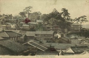 japan, NAGASAKI, View of Daitokuji (1909) Partly Hand Painted Postcard