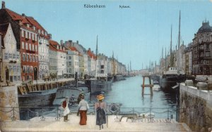 L486 Denmark Copenhagen Nyhavn vintage postcard