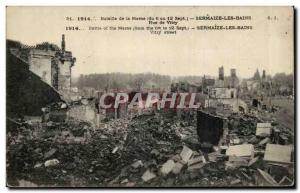 Sermaize les Bains Old Postcard Ruins Battle of the Marne Rue de Vitry