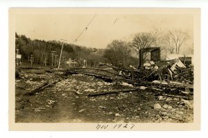 VT - Springfield. Flood Damage, November 3, 1927     RPPC