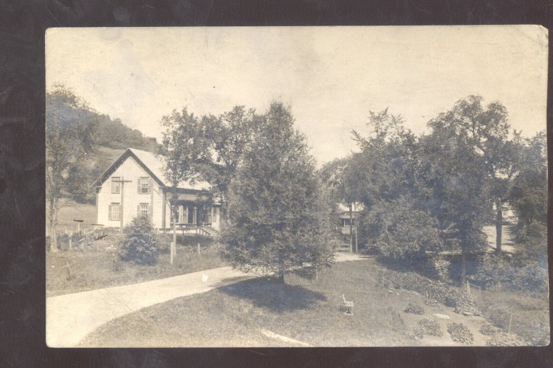 RPPC EAST CORINTH VERMONT VT. RESIDENCE HOME 1914 VINTAGE REAL PHOTO POSTCARD