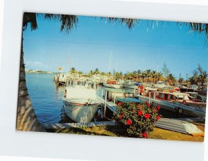 Postcard Pompano Beach Yacht Basin Florida USA