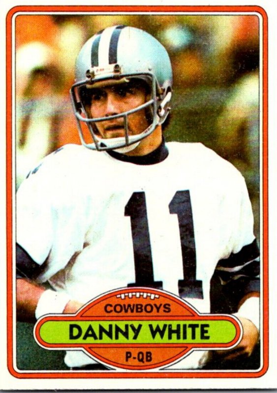 1980 Topps Football Card Danny White P-QB Dallas Cowboys sun0086