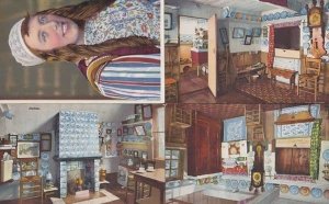 Marken Costume Kitchen 4x Dutch Vintage Postcard s