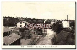 Old Postcard Seals Gare de Sceaux Robinson Train